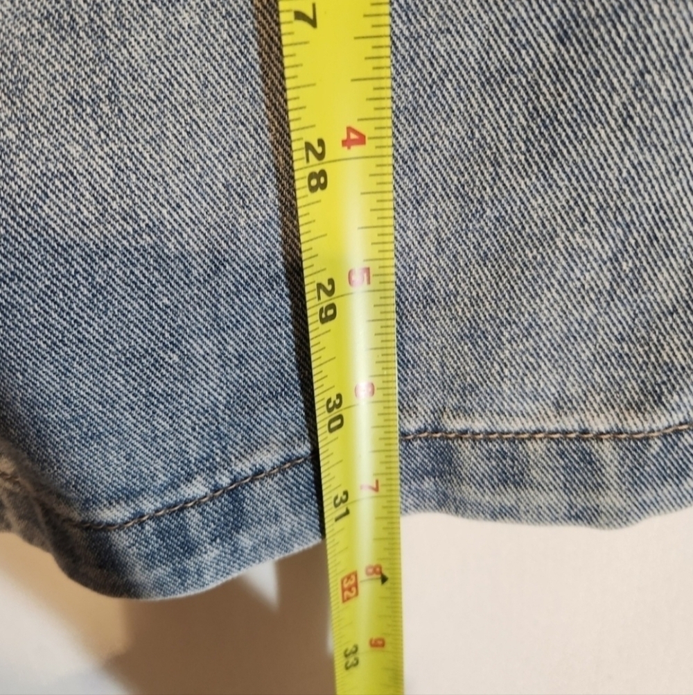 Almost Famous Sleeveless Denim Dress with Pockets Size Medium Cottage - Picture 5 of 7